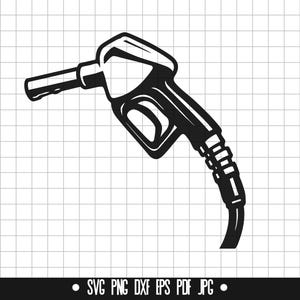Gas Pump SVG, Fuel Nozzle DXF, Pump PNG, Gas Cut File, Clipart, Digital File, Svg File, Silhouette, Instant Download