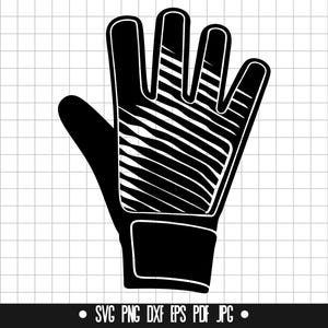 Torwarthandschuh SVG, Torwarthandschuh DXF, Fußballhandschuh PNG, Handschuh Schnittdatei, Clipart, Digitale Datei, SVG, Silhouette, Instant Download