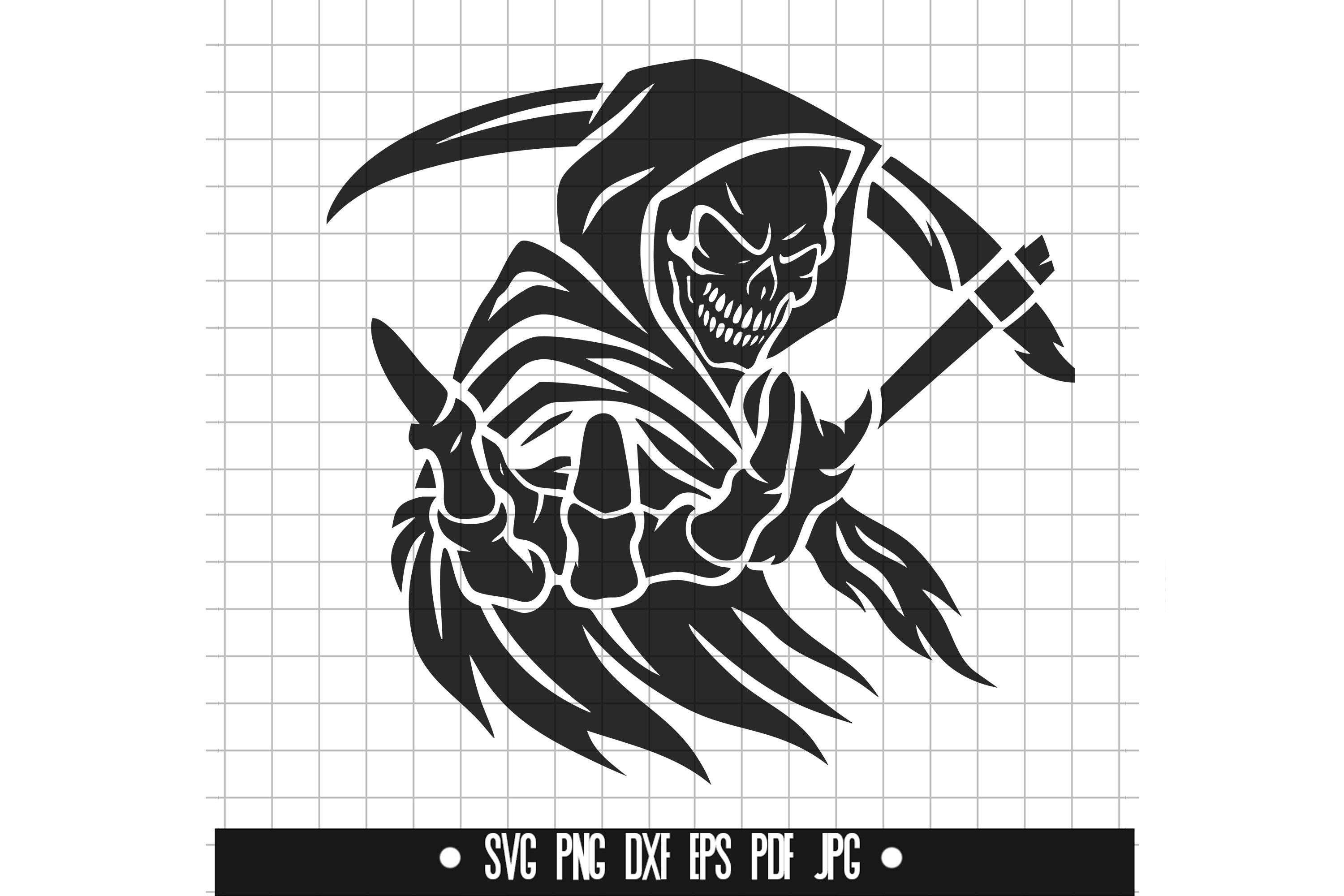 Grim Reaper SVG, Grim Reaper DXF, Grim Reaper PNG, Grim Reaper Cut File ...