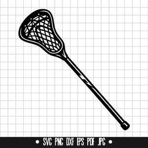 Lacrosse Stick SVG, Lacrosse Stick DXF, Lacrosse Stick PNG, Lacrosse Stick Cut File, Clipart, Digital File, Silhouette, Instant Download