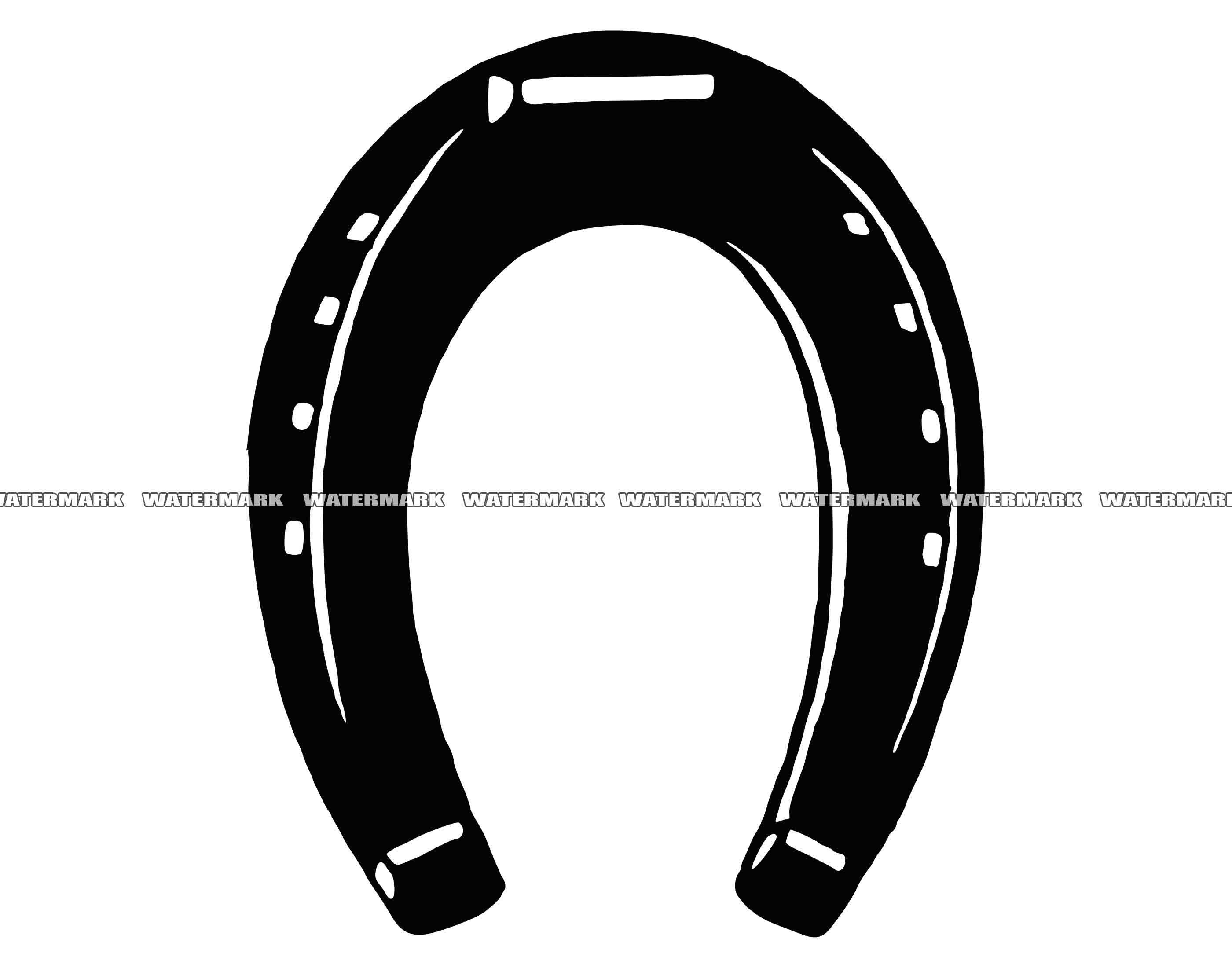 Horseshoe SVG Horseshoe Cut File Horseshoe DXF Horseshoe Etsy