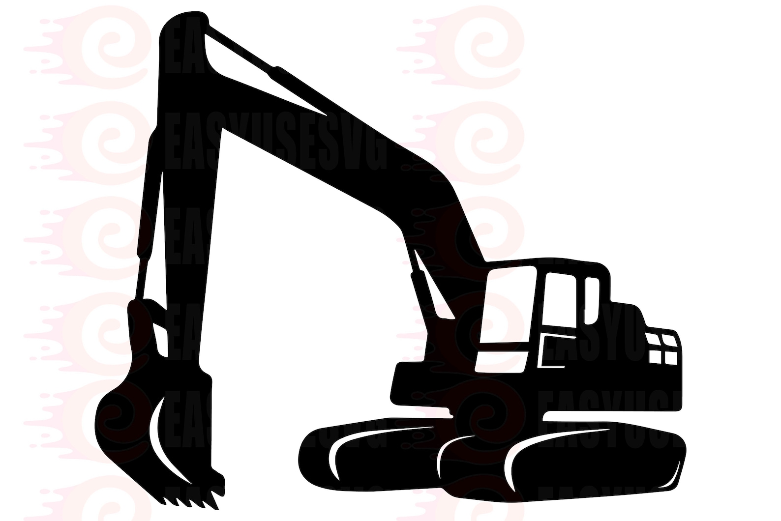 Excavator SVG / Construction SVG / Excavator Clipart / Etsy