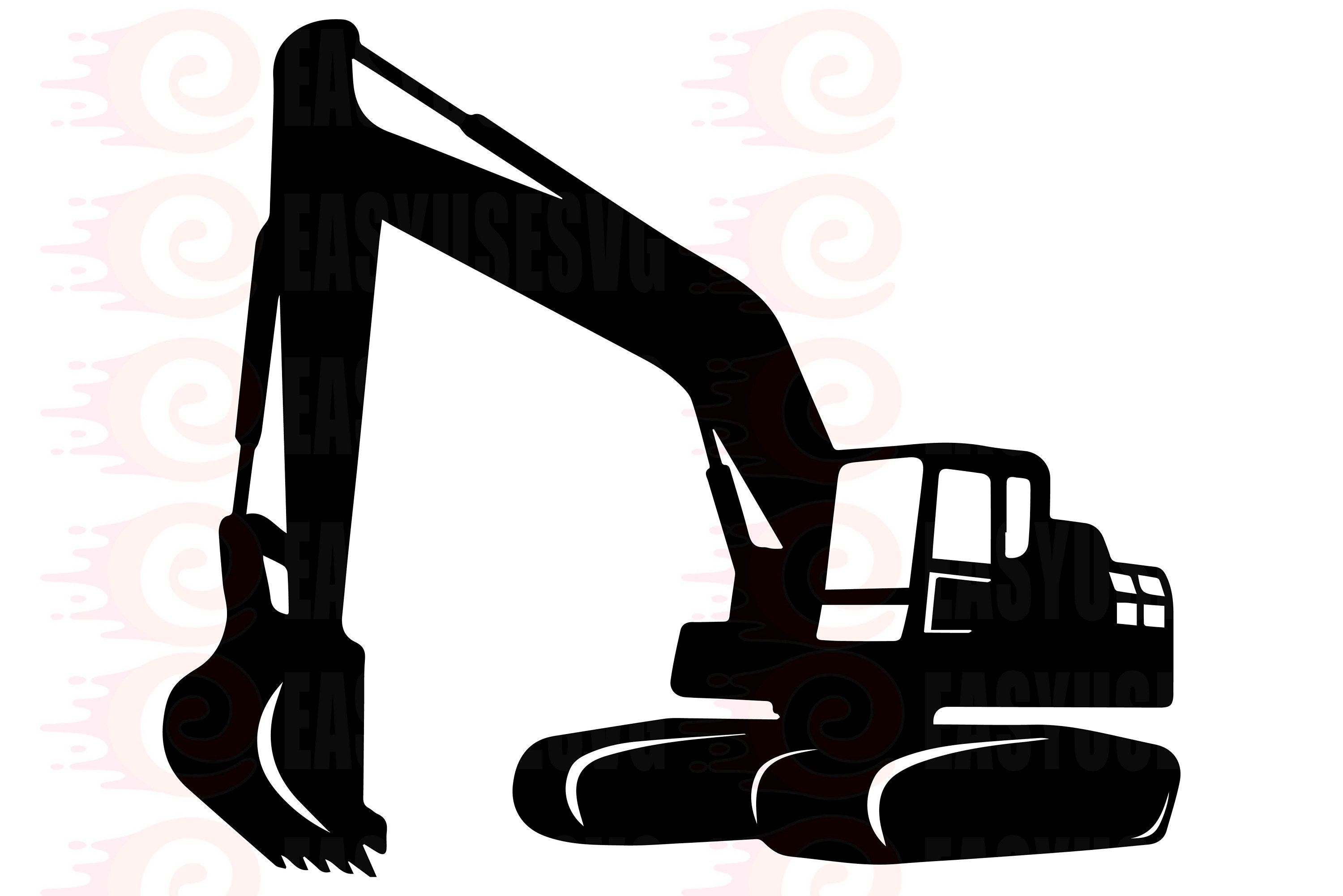 Excavator SVG / Construction SVG / Excavator Clipart / Etsy