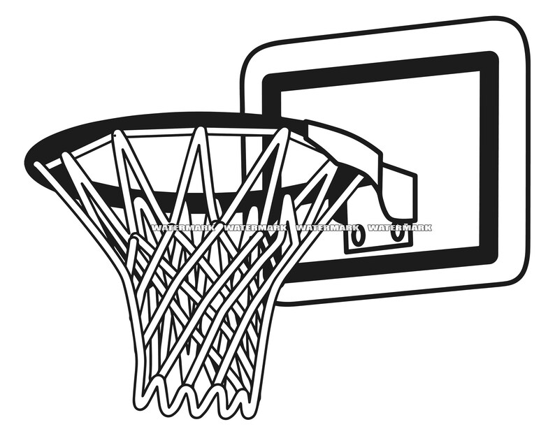 Basketball Hoop SVG 6 Basketball SVG Hoops SVG Dunk Svg - Etsy