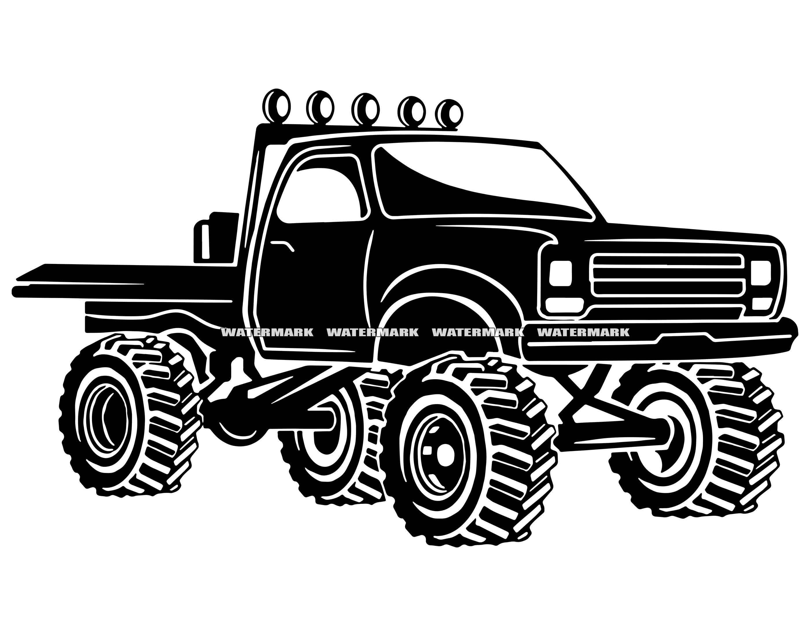 Cartoon Monster Truck. Available Separated By Groups And Layers With  Transparency Effects For One-click Repaint Royalty Free SVG, Cliparts,  Vectors, and Stock Illustration. Image 45363647.