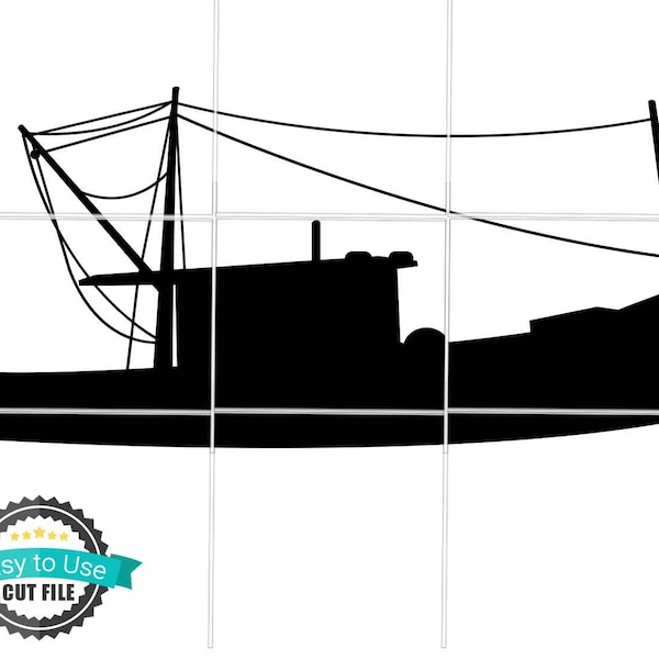 Fishing Boat SVG, Boat SVG, Fishing Boat Clipart, Fishing Boat Files for Cricut, Cut Files For Silhouette, Svg, Dxf, Png, Eps