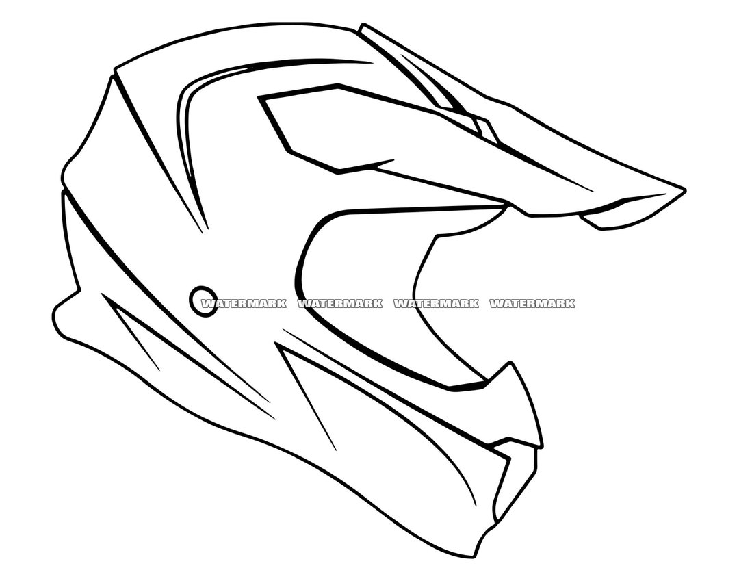 Bike Helmet Drawing