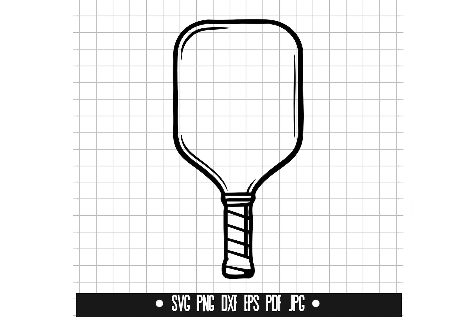 Pickleball Racket Svg Pickleball Paddle SVG, Paddle Racket DXF, Sports Equipment PNG, Cut ...