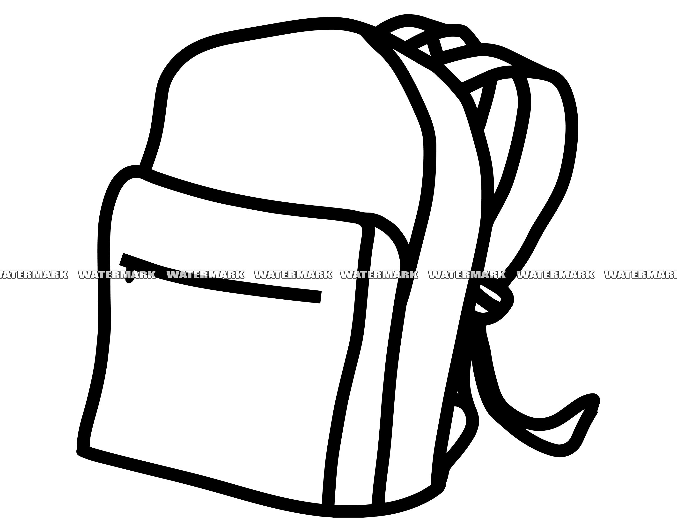 School Backpack Clip Art - School Backpack Vector Image