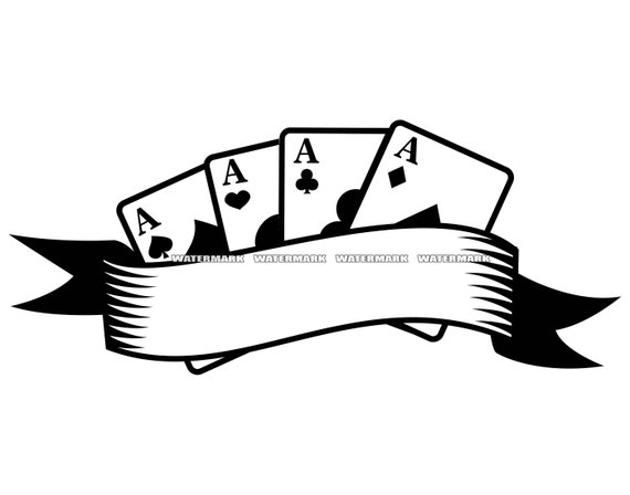 Poker Aces SVG 1 Poker Aces DXF Poker Aces PNG Poker Aces - Etsy