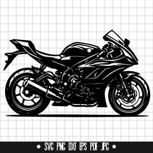 Motorcycle SVG, Motorcycle DXF, Motorcycle PNG, Bike Cut File, Clipart, Digital File, Svg File, Silhouette, Instant Download