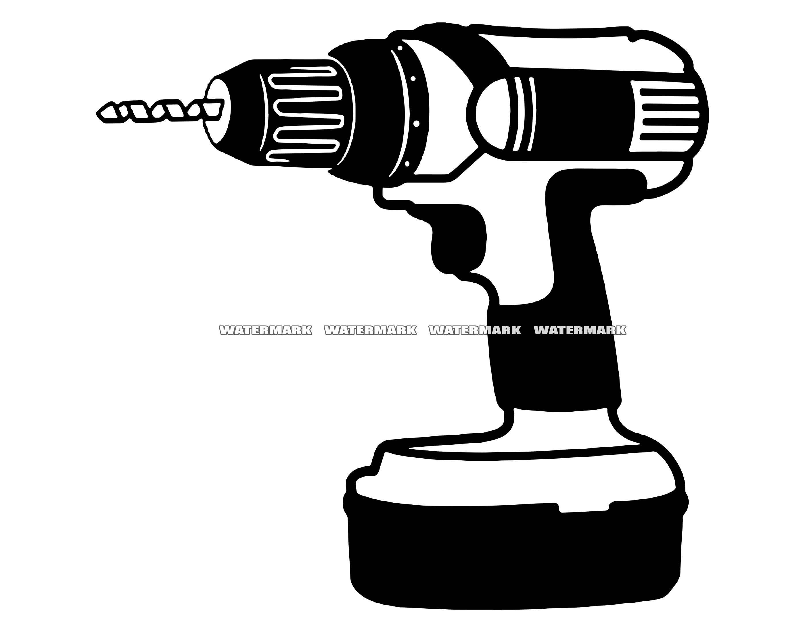 Drill SVG 2 Drill DXF Drill PNG Drill Clipart Drill Etsy