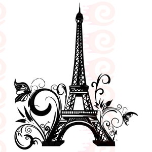 Eiffel Tower SVG, Eiffel Svg, Paris Svg, Eiffel Tower Clipart, Eiffel Tower Files for Cricut, Cut Files For Silhouette #3