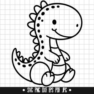 恐竜SVG、赤ちゃん恐竜SVG、かわいい恐竜SVG、恐竜クリップアートSVG、子供向けSVG、漫画恐竜SVG、T-Rex SVG
