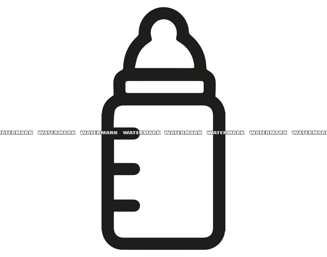 Baby Bottle SVG, Baby Bottle Cut File, Baby Bottle DXF, Baby Bottle PNG