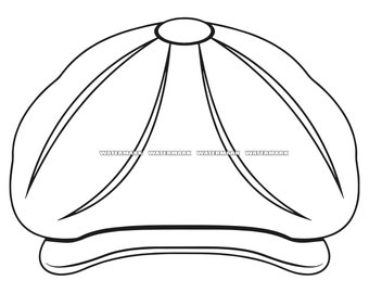 Newsboy Hat SVG 1 Newsboy Hat DXF 