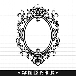 Vintage Frame SVG, Ornate Border DXF, Classic PNG, Frame Cut File, Clipart, Digital File, Svg File, Silhouette, Instant Download