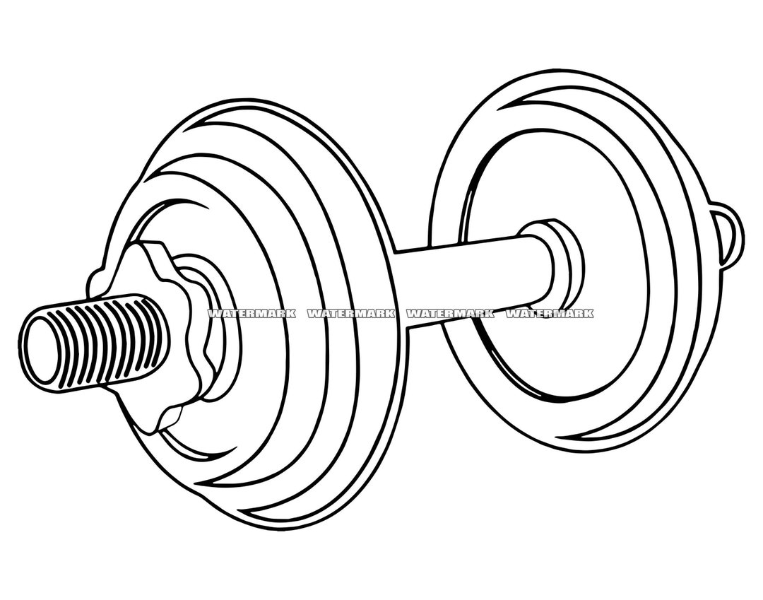 Dumbell SVG 1 Dumbell DXF Dumbell PNG Dumbell Clipart - Etsy