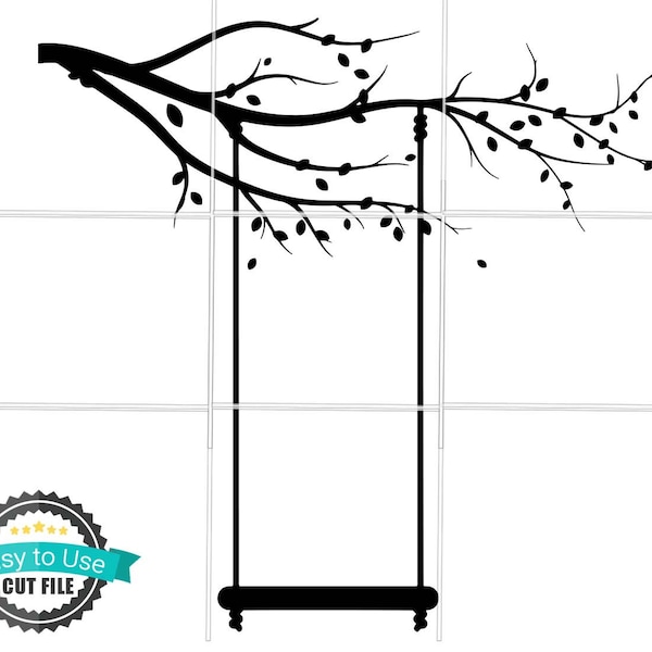 Tree Swing SVG Cut File and Clipart for Cricut and Silhouette