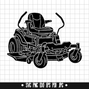 Zero Turn grasmaaier SVG, grasmaaier DXF, grasmaaier PNG, grasmaaier gesneden bestand, clipart, digitaal bestand, SVG-bestand, silhouet, instant download