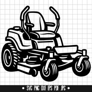 Zero Turn-maaier SVG, maaier DXF, maaier PNG, maaier gesneden bestand, clipart, digitaal bestand, SVG-bestand, silhouet, instant download