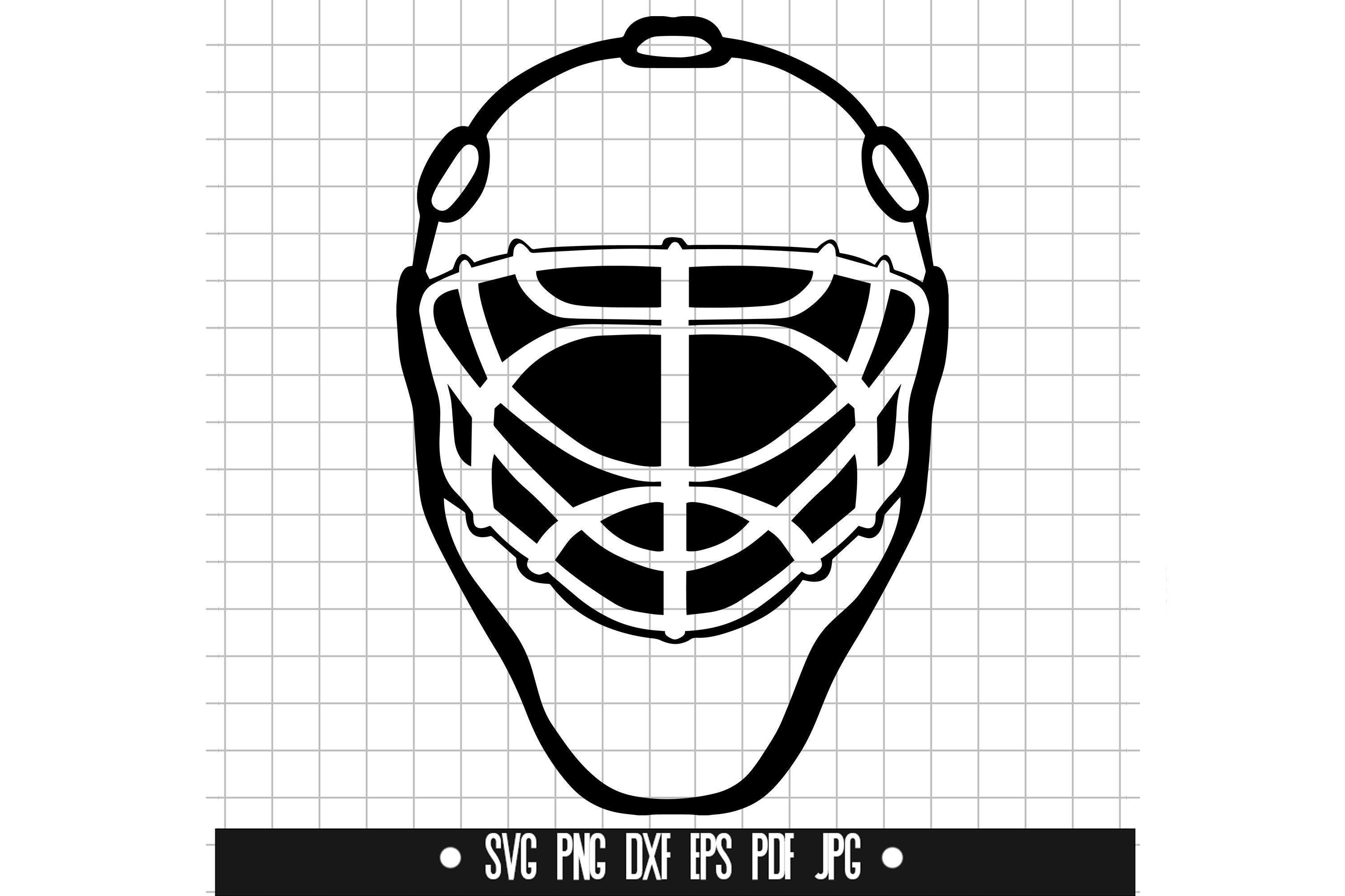 Goalie Mask SVG, Goalie Mask Cut File, Goalie Mask DXF, Goalie