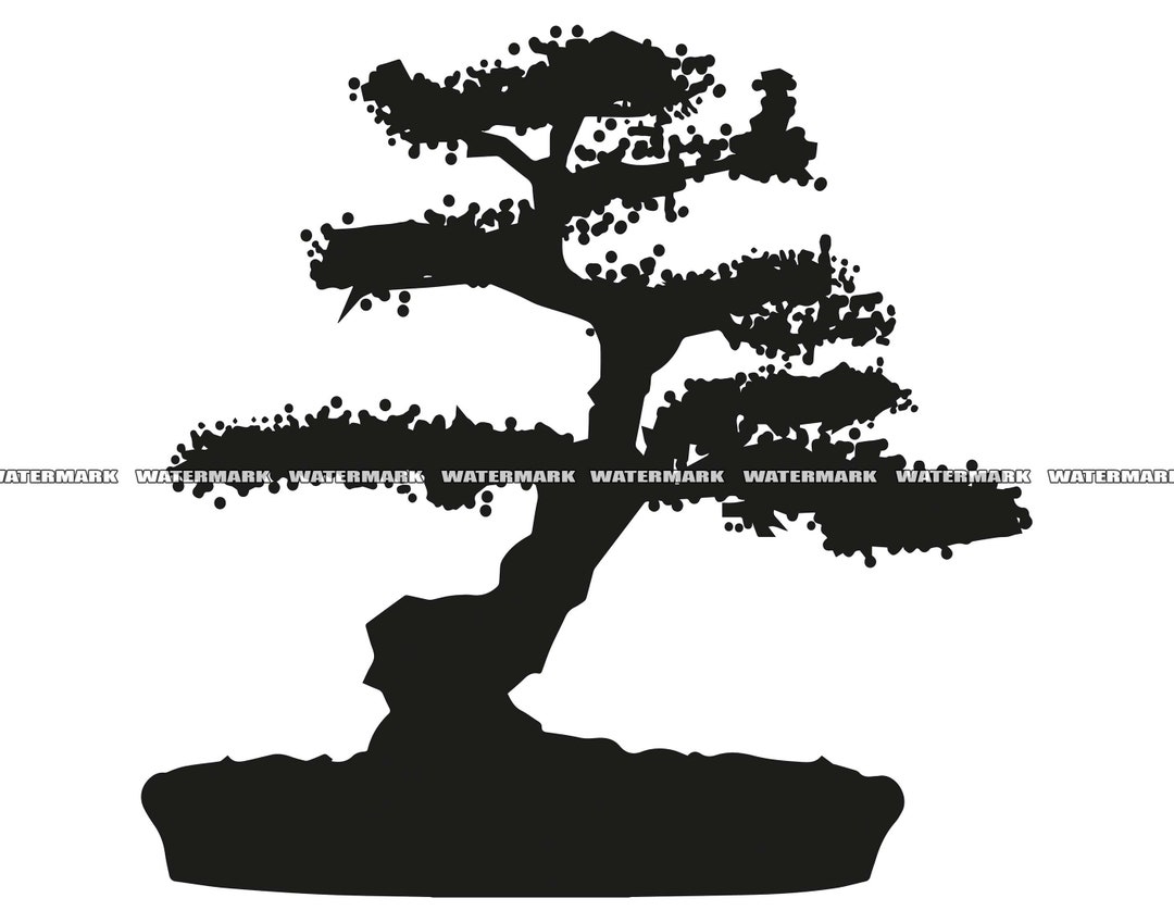 Bonsai SVG 1 Bonsai Cut File Bonsai DXF Bonsai PNG Etsy