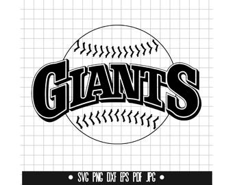 Giants Baseball SVG, Giants Baseball Schnittdatei, Giants Baseball DXF, Giants Baseball PNG, Giants Baseball Clipart