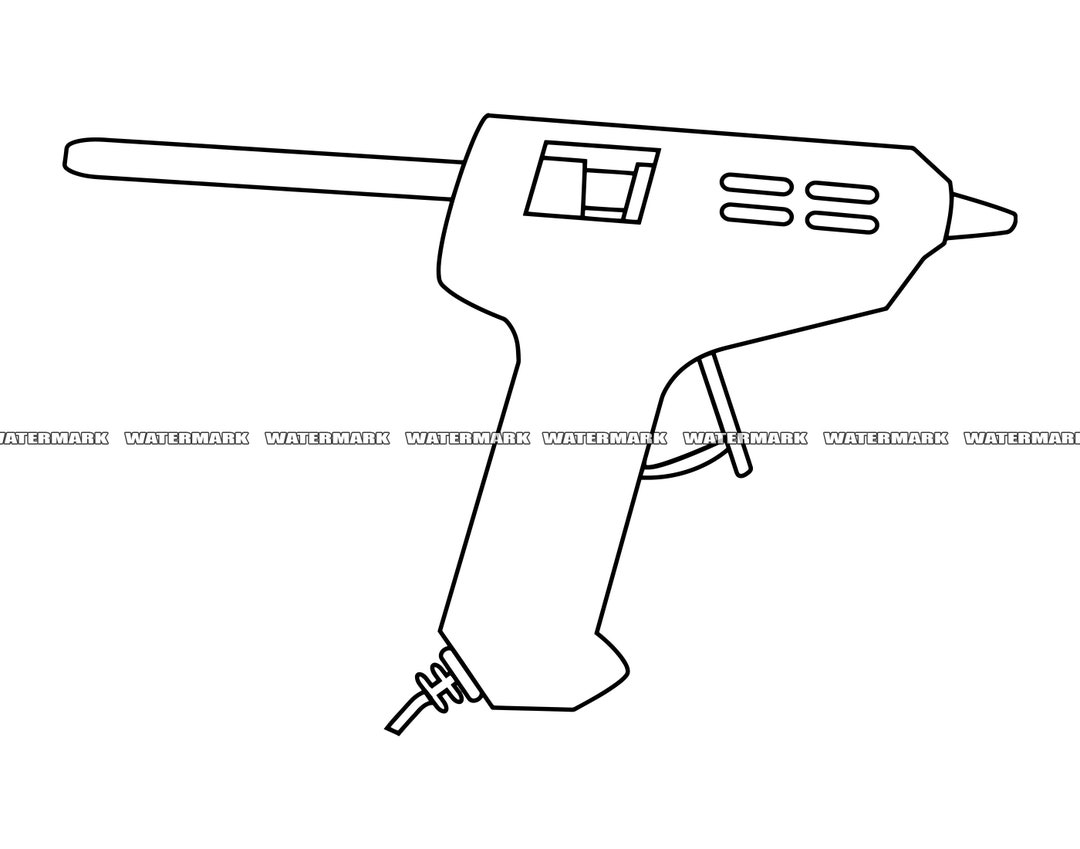 Hot Glue Gun SVG Hot Glue Gun Cut File Hot Glue Gun DXF Hot Etsy