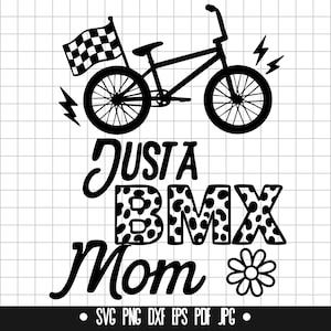 BMX Mom SVG, BMX Fahrrad Design, Racing Mama Design, Nur eine Mama Design, Leopard BMX Design, Bmx Design, Fahrrad Design