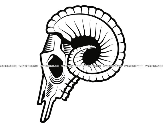 Ram Skull Silhouette