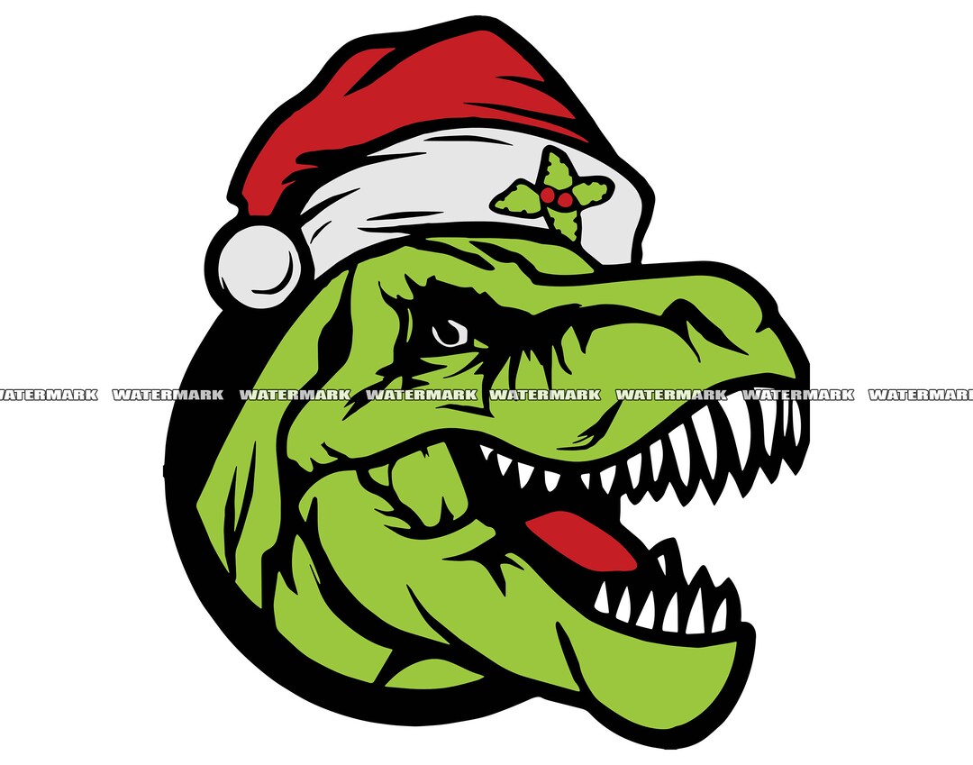 Trex Dinosaur Santa Hat SVG 1 Animal Wild Wildlife Bigbang - Etsy