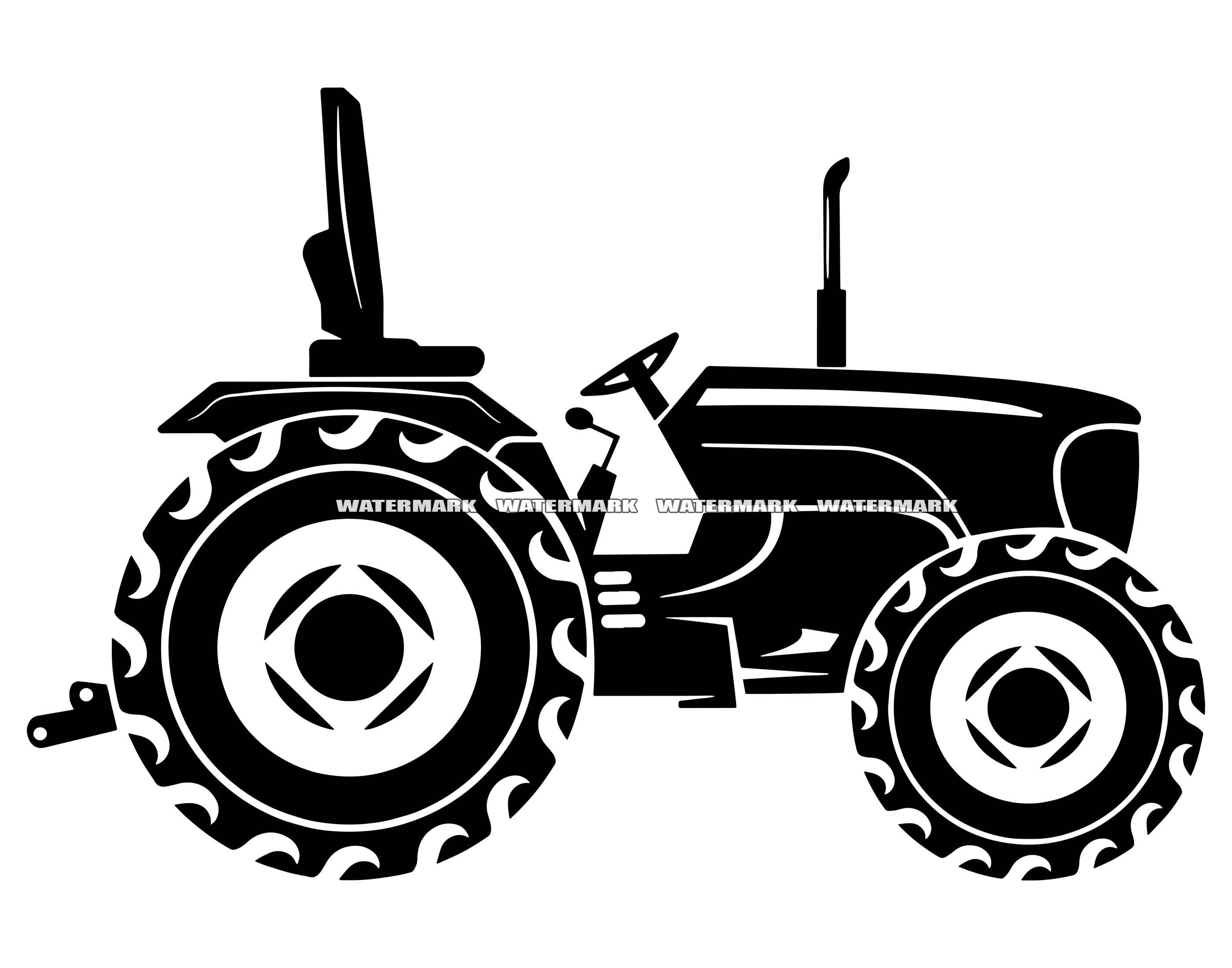 Tractor SVG 5 Tractor DXF, Tractor PNG, Tractor Clipart, Tractor
