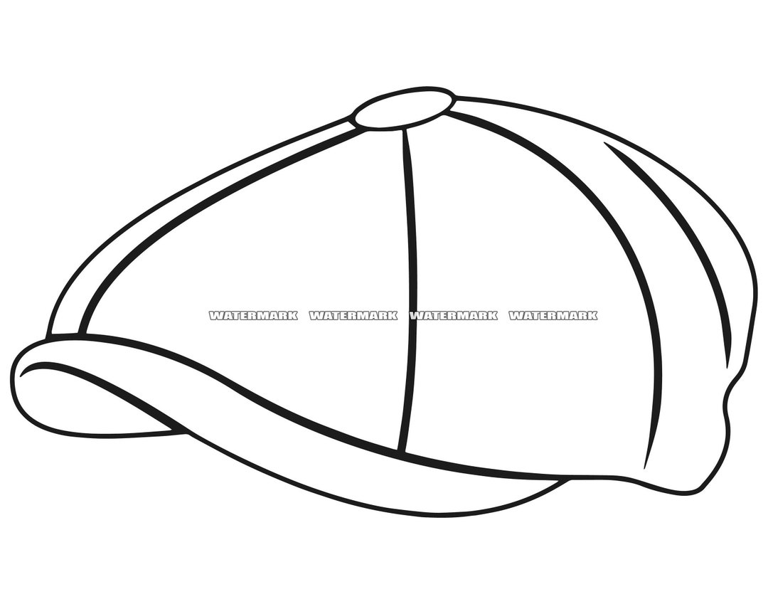 Newsboy Hat SVG 2 Newsboy Hat DXF Newsboy Hat PNG Newsboy Etsy