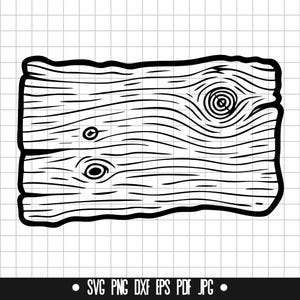 Letrero de madera SVG, Tablón DXF, PNG de madera, Archivo de corte rústico, Clipart, Archivo digital, Archivo SVG, Silueta