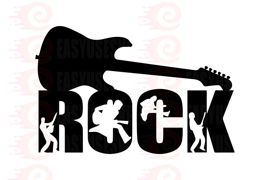 Rock SVG, Rock'n Roll SVG, Rock Band SVG, Rock Clipart, Rock Png, Rock ...