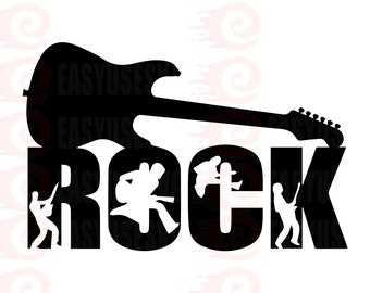 Rock N Roll SVG Bundle Rock Music Svg Png Dxf Eps Pdf 