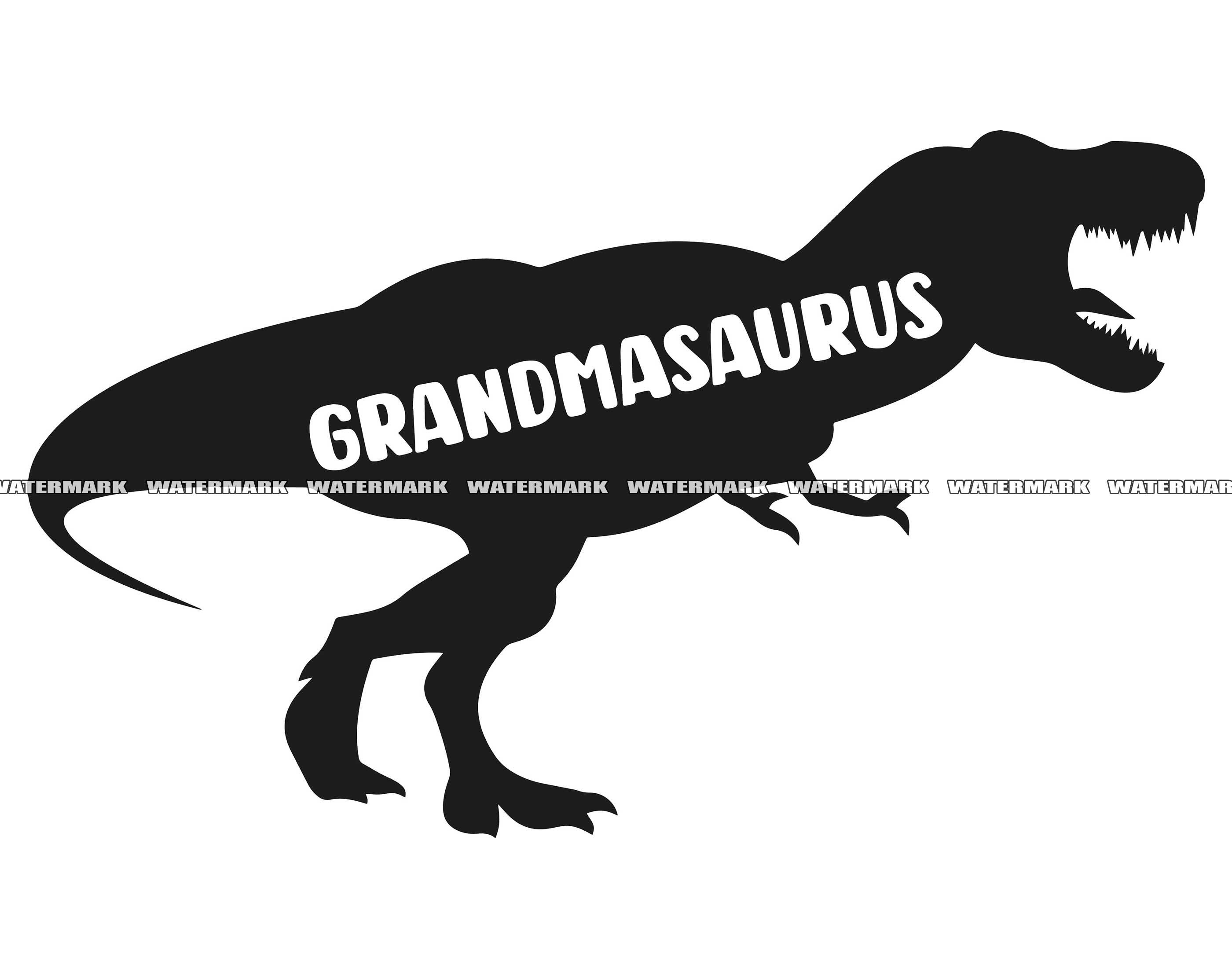 Grandmasaurus SVG Grandmasaurus Cut File Grandmasaurus DXF - Etsy