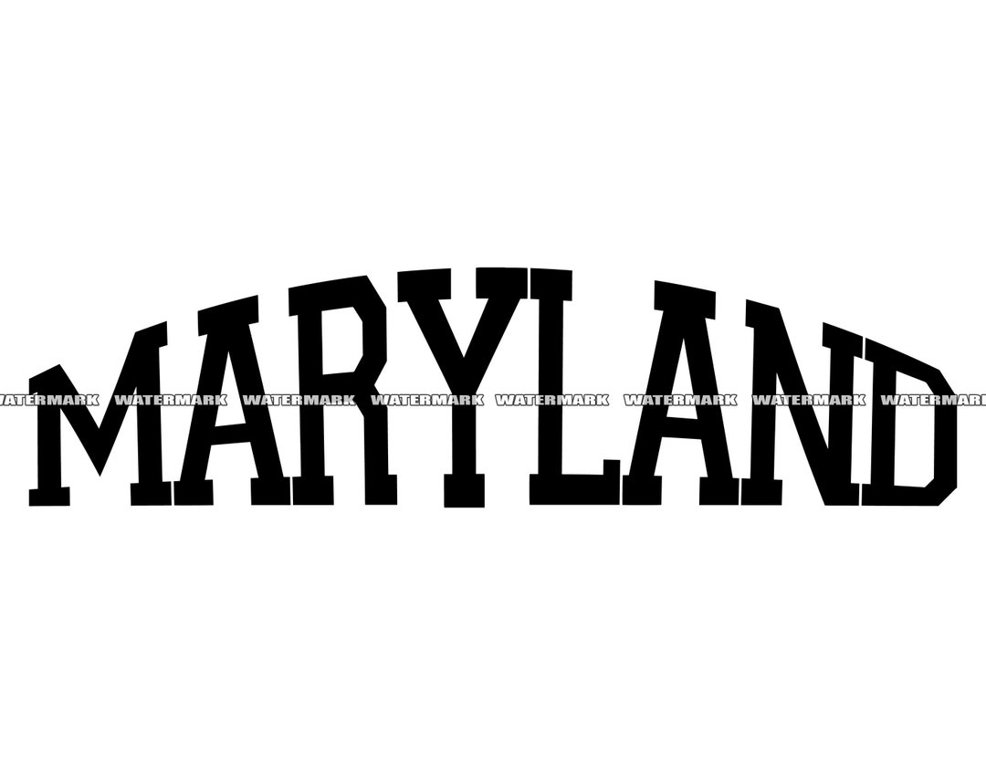 Maryland SVG Maryland Cut File Maryland DXF Maryland PNG Etsy