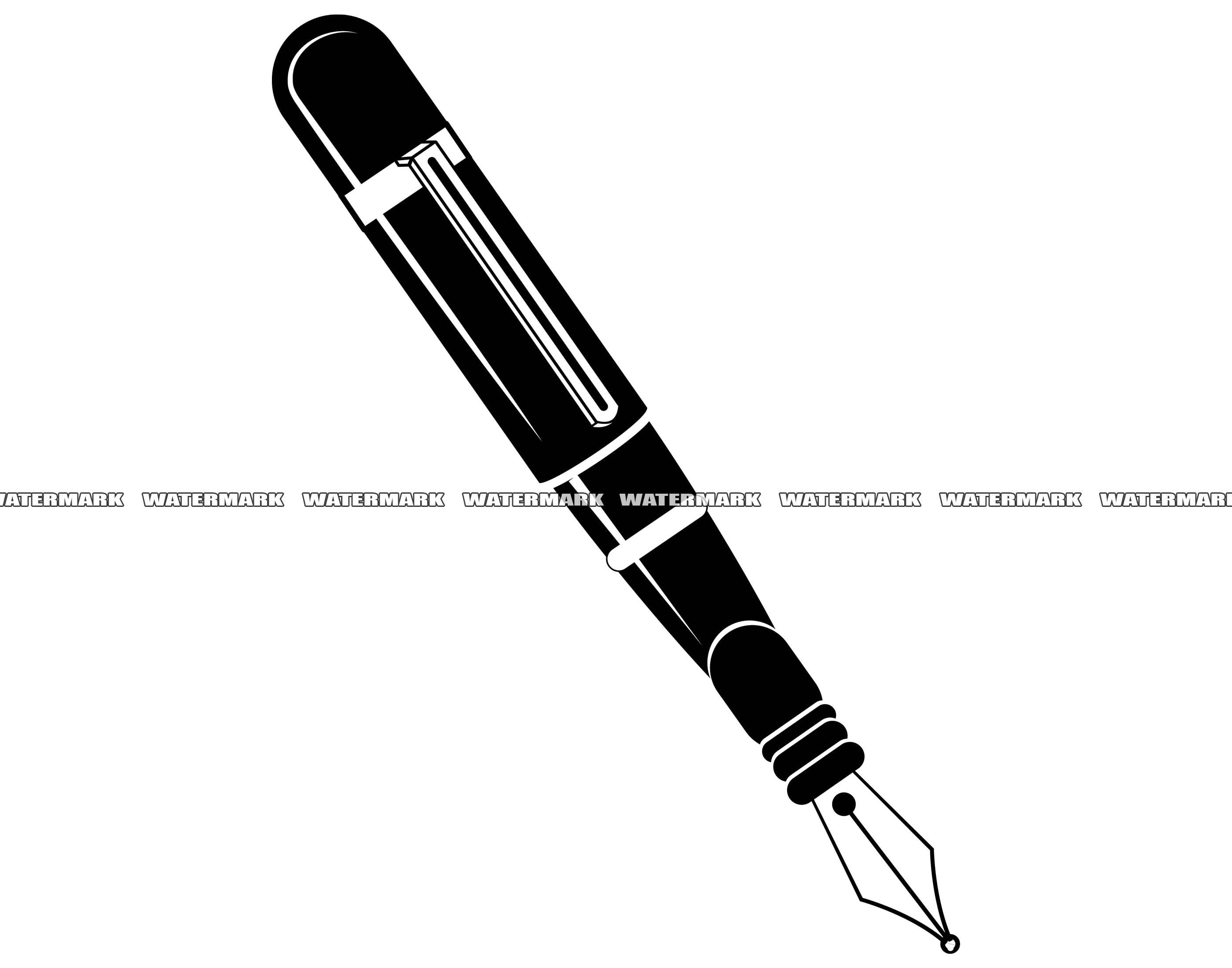 Calligraphy Writing With Ball Pen Clipart