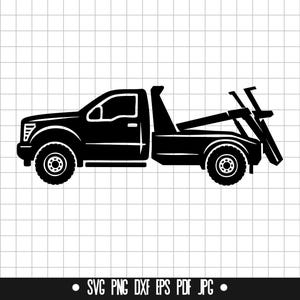 Tow Truck SVG, Tow Truck DXF, Tow Truck PNG, Tow Truck Cut File, Clipart, Digital File, Svg File, Silhouette, Instant Download