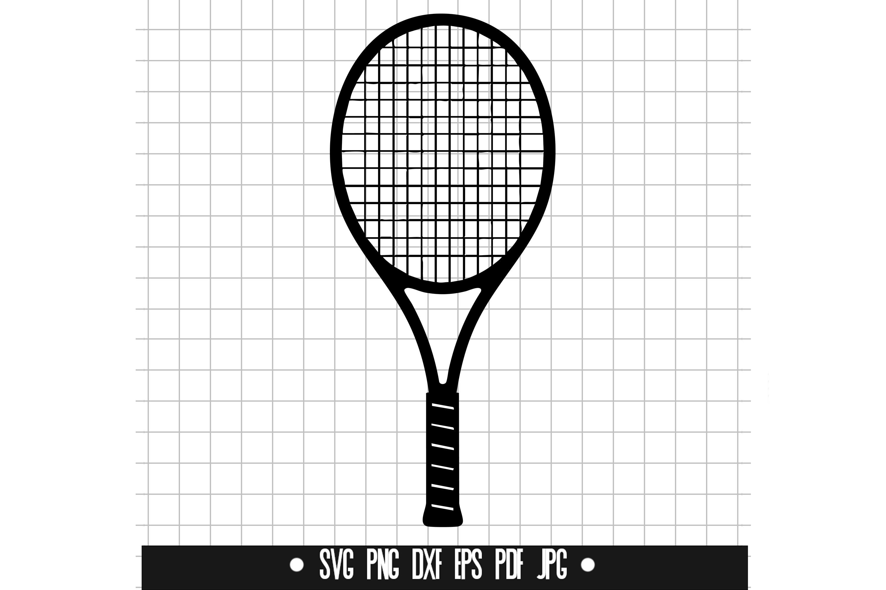 Tennis Racket SVG, Tennis Racket DXF, Tennis Racket PNG, Tennis Racket ...