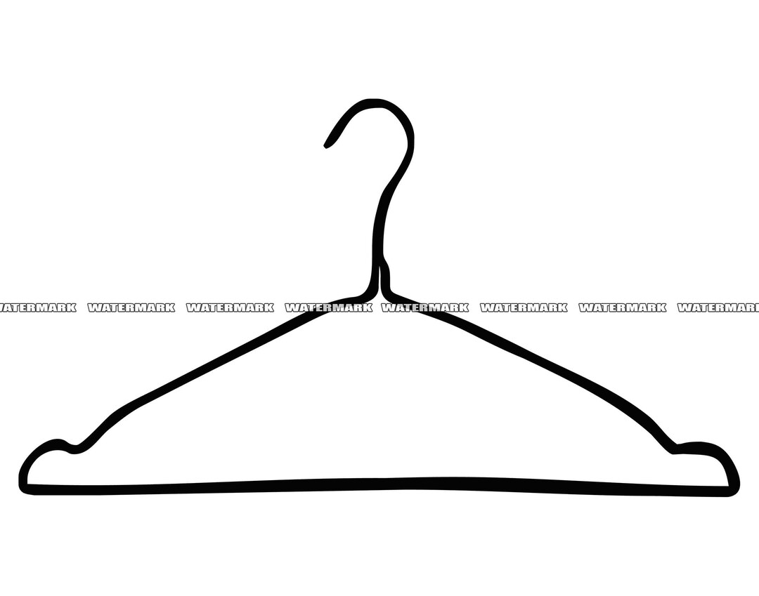 Wire Hanger SVG Wire Hanger Cut File Wire Hanger DXF Wire Etsy