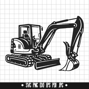 Minigraafmachine SVG, duimklem DXF, graver PNG, bouw gesneden bestand, clipart, digitaal bestand, SVG-bestand, silhouet, Instant Download