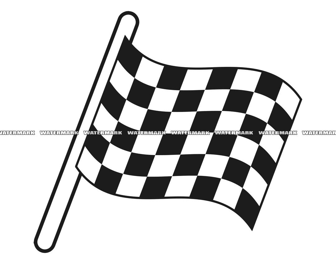 Checkered Flag SVG Checkered Flag Cut File Checkered Flag - Etsy