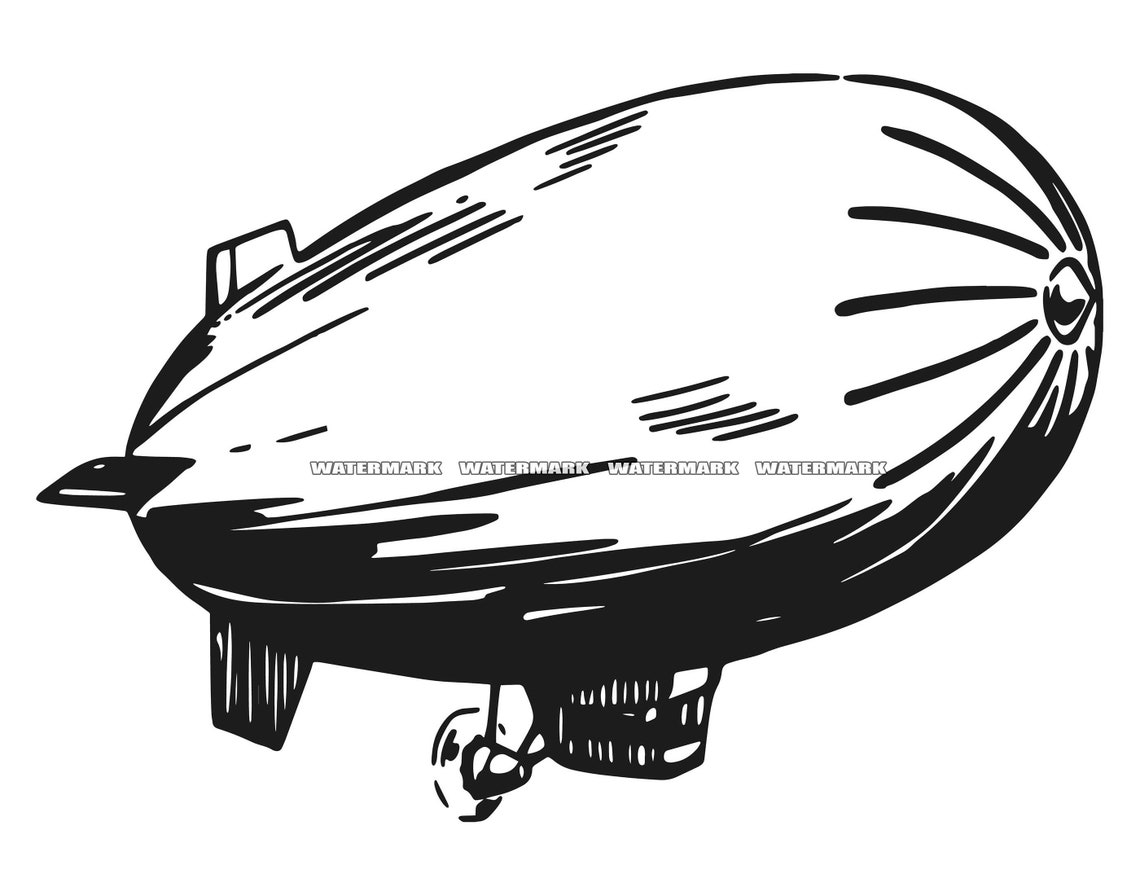 Zeppelin SVG Zeppelin Cut File Zeppelin DXF Zeppelin PNG Etsy Australia
