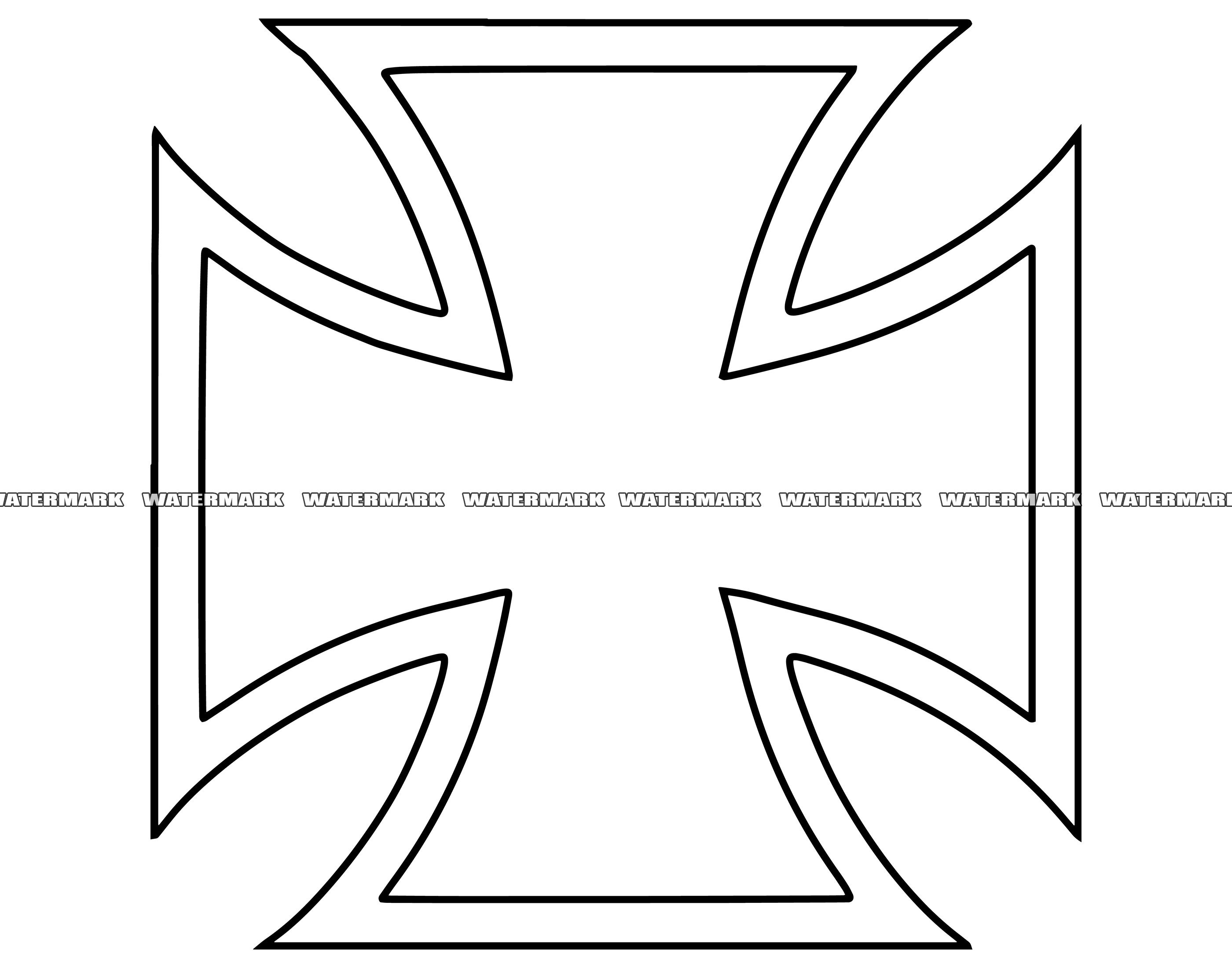 Iron Cross SVG Iron Cross Cut File Iron Cross DXF Iron Etsy