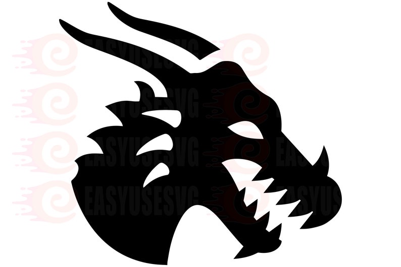 Dragon SVG / Dragon Head SVG / Dragon Tattoo SVG / Dragon Png - Etsy