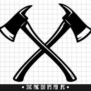 Firefighter Axes SVG, Firefighter Axes DXF, Firefighter Axes PNG, Axe Cut File, Clipart, Digital File, Svg File, Instant Download