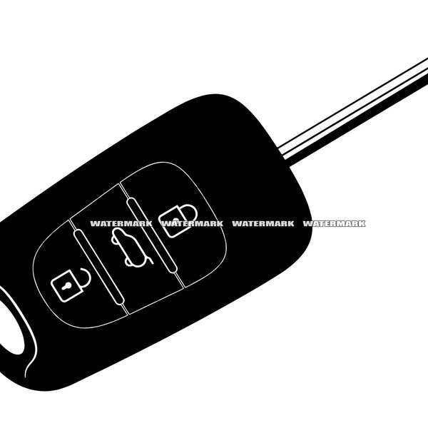 Car Key SVG, Car Key DXF, Car Key PNG, Car Key Clipart, Car Key Silhouette, Car Key Cut File, Car Key Logo